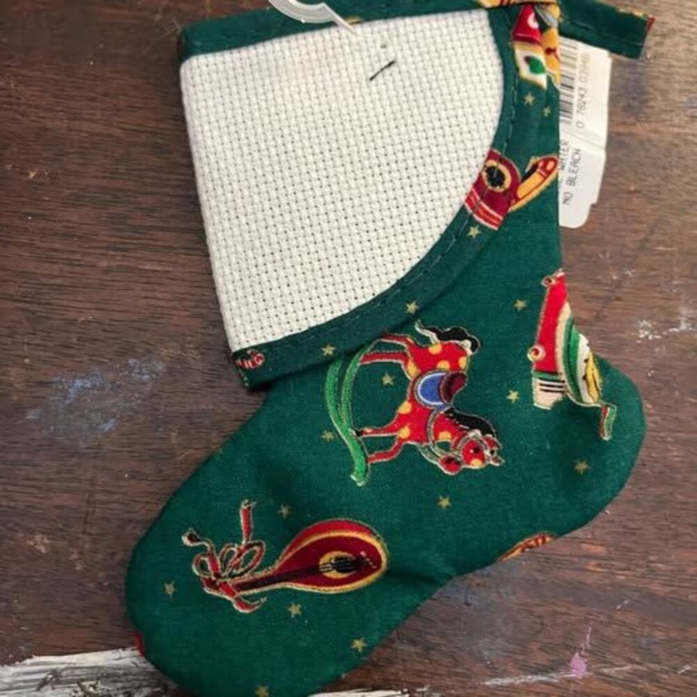 Charles Craft Cross Stitch Christmas Stocking